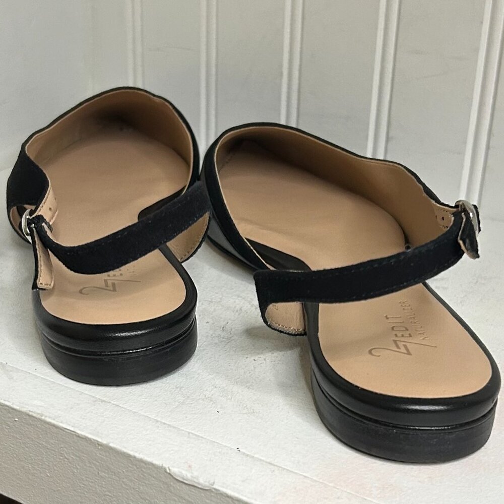 Naturalizer makenna womens comfort insole pointed toe slingbacks in Black Size 9 - Picture 6 of 8